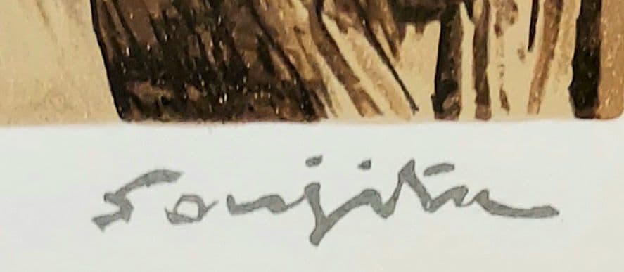 藤田　嗣治「フォークを持つ少女」