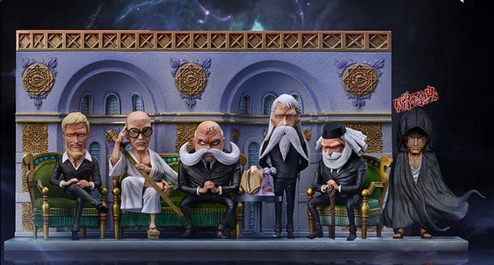 吾老星 5体セット ワンピース フィギュア レッド