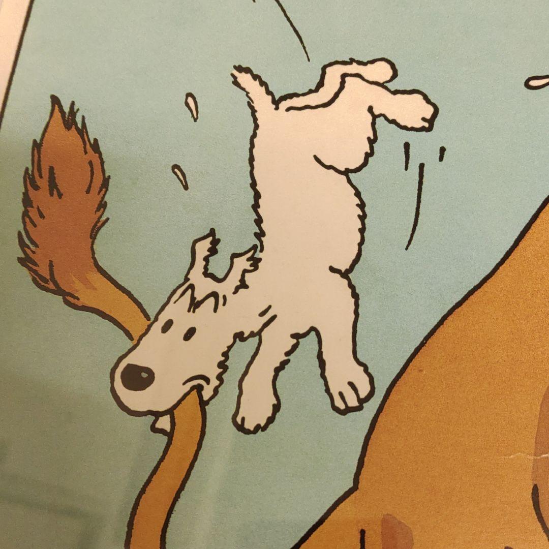 絵画　タンタンの冒険　額付き