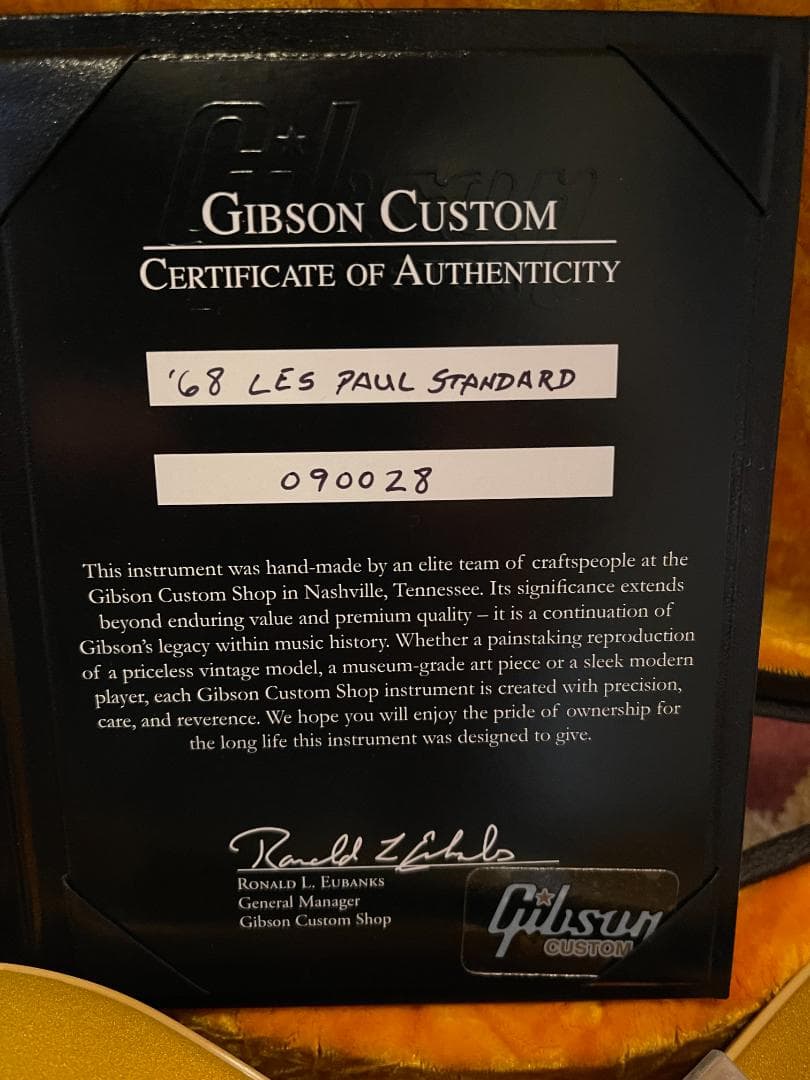 Zalex59 専用Gibson 1968 Goldtop 2019