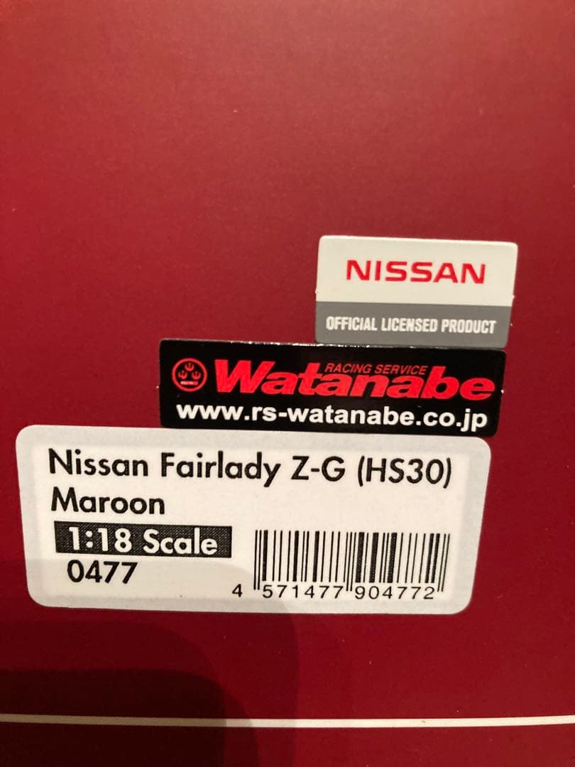 イグニッションモデル　ミラー破損あり　1/18 240Z