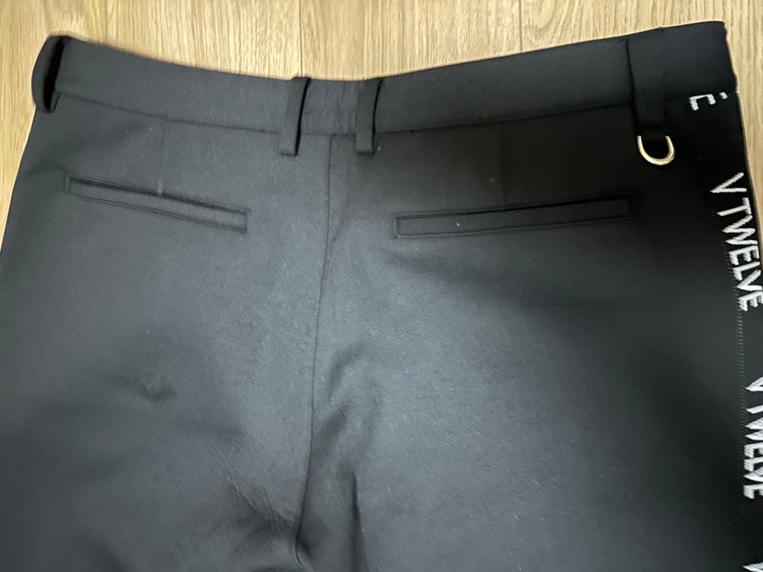 Vtwelve ヴィトゥエルブ ゴルフウェア カジュアルパンツ ブラック