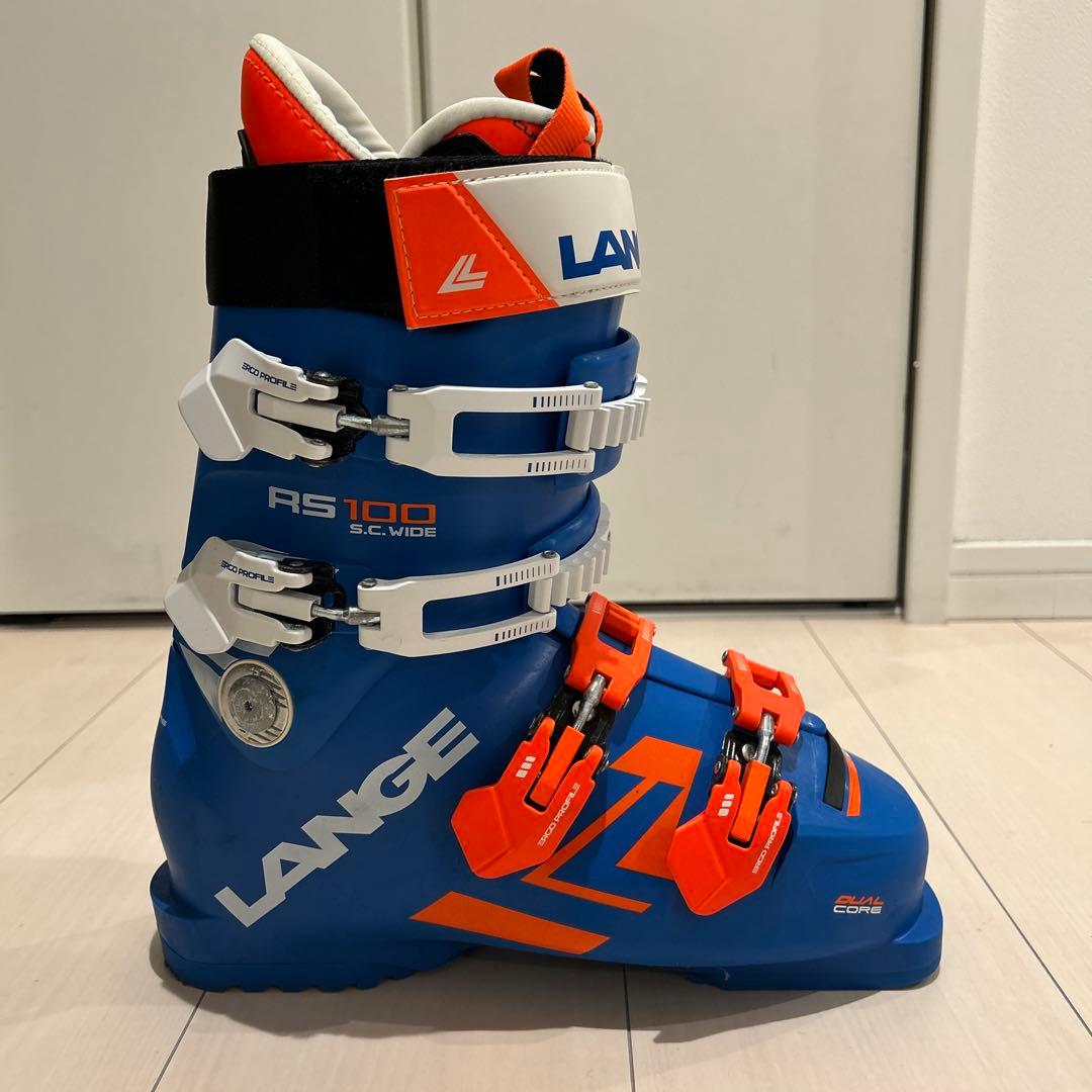 【美品】 LANGE RS100 S.C. WIDE 25.5 ラング スキー