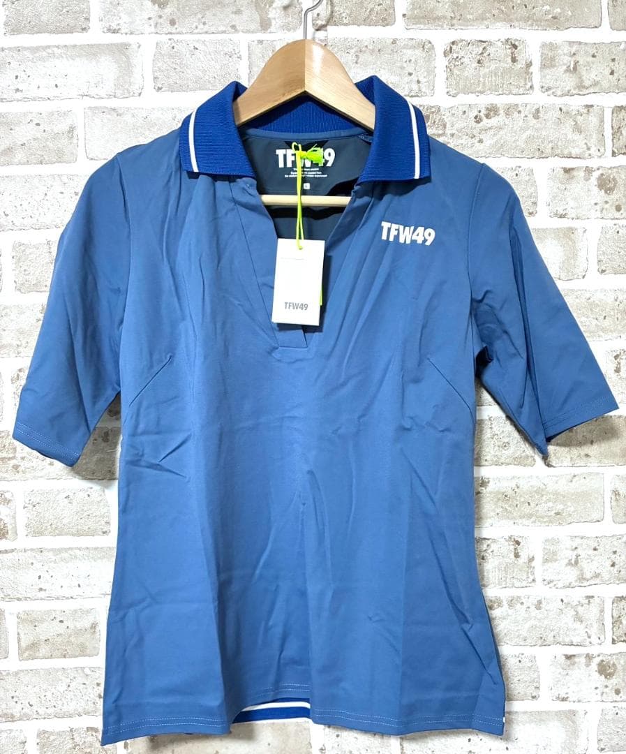 【フォロー割】限定1着 新品 TFW49 スキッパーポロシャツシャツ Lサイズ