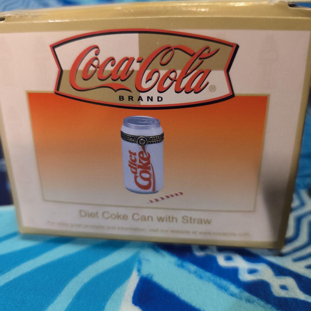 ダイエットコークミニチュア缶とストロー