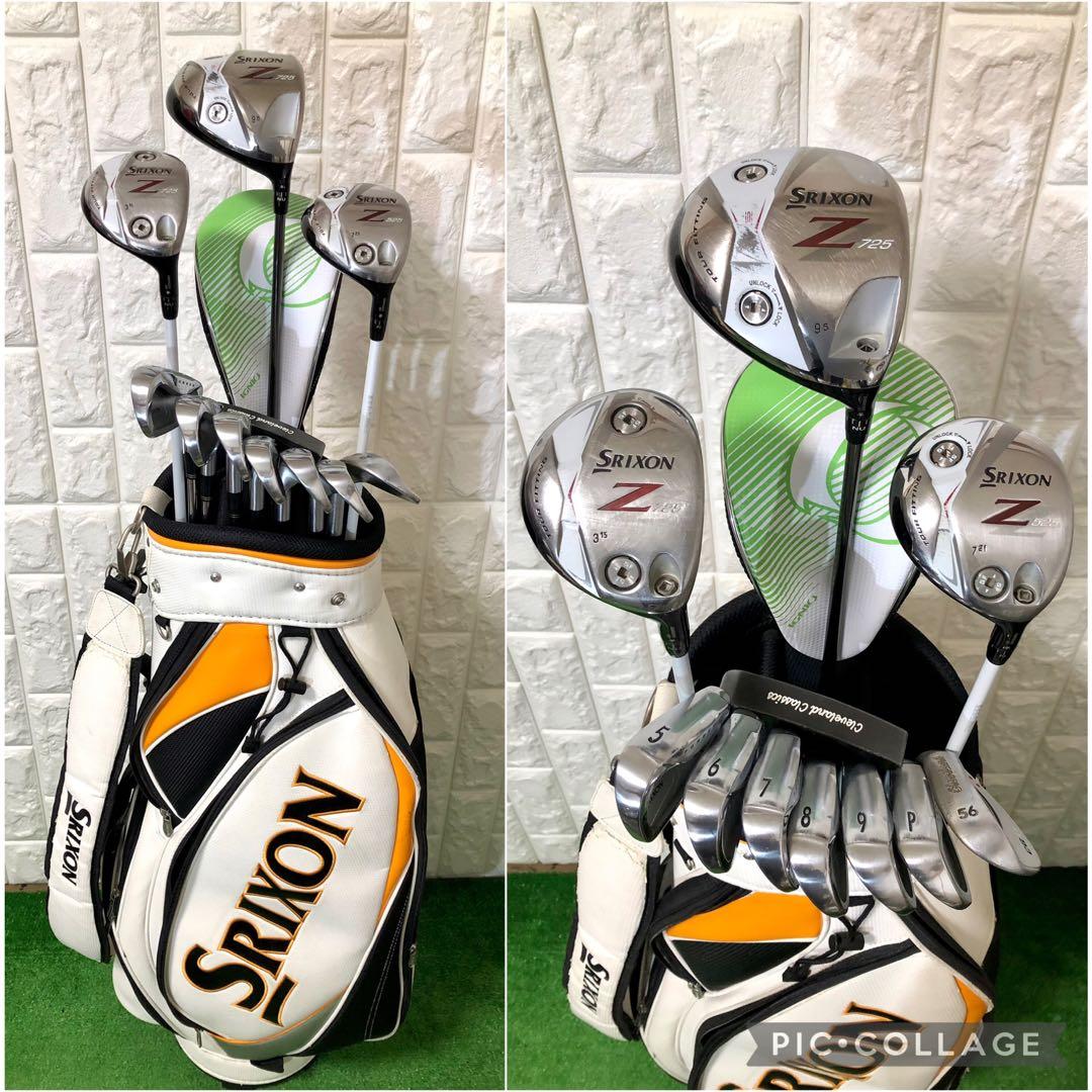 初心者おすすめ☆メンズ ゴルフクラブセット☆スリクソン☆キャディバッグ付
