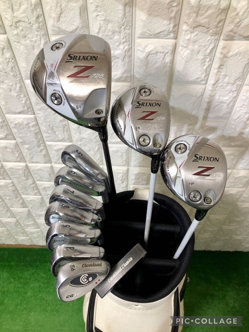 初心者おすすめ☆メンズ ゴルフクラブセット☆スリクソン☆キャディバッグ付