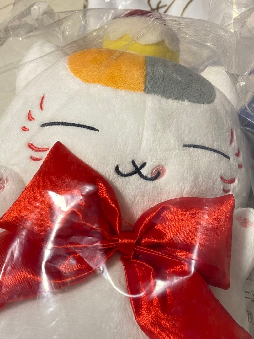 夏目友人帳一番くじ15周年ニャンコ先生　ボイス付きブック型クロック　ブランケット