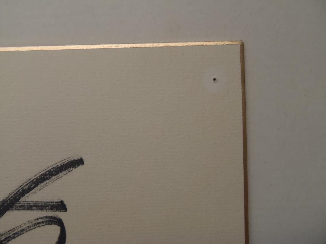 元巨人軍監督・選手　高橋由伸　サイン色紙　直筆サイン　背番号２４