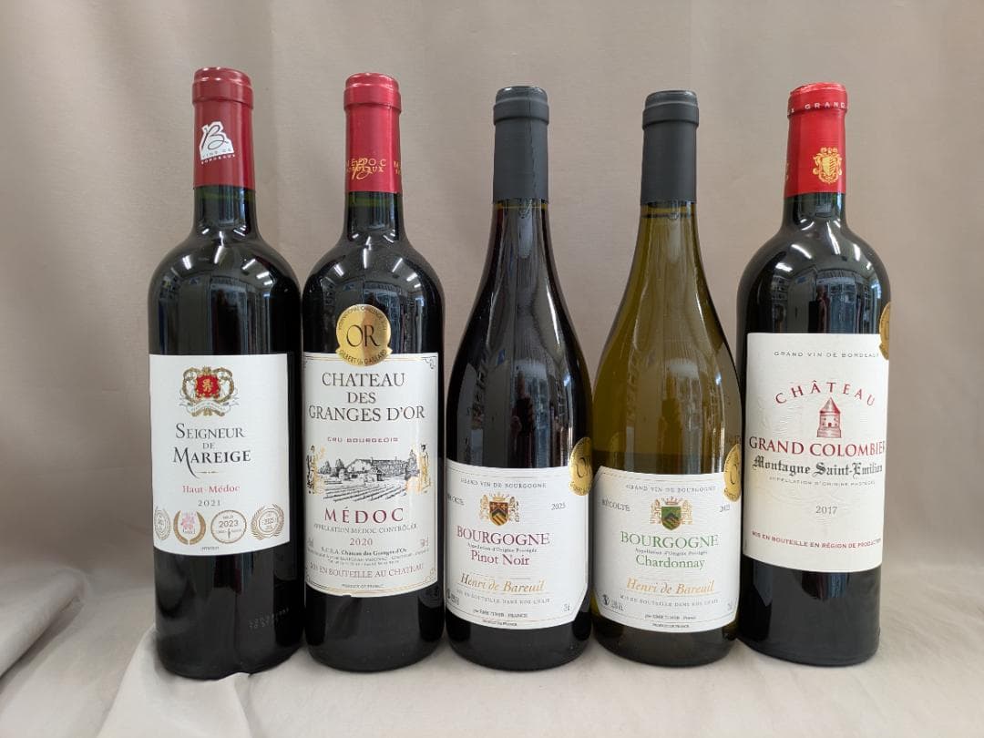 モンターニュサンテミリオン. ブルゴーニュなど　赤4本白1本　750ml