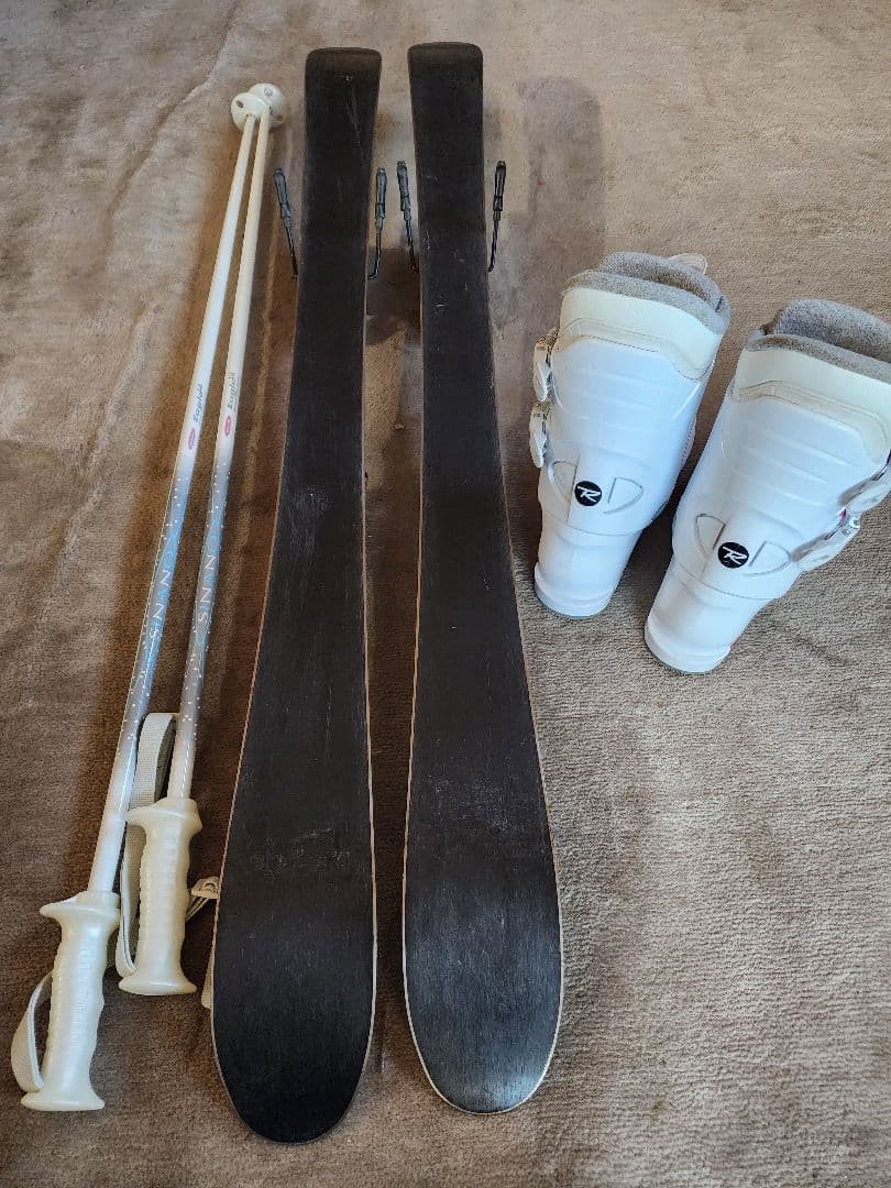 Hartレディースカービンクスキーセット☆ブーツ23.5☆ストック付き