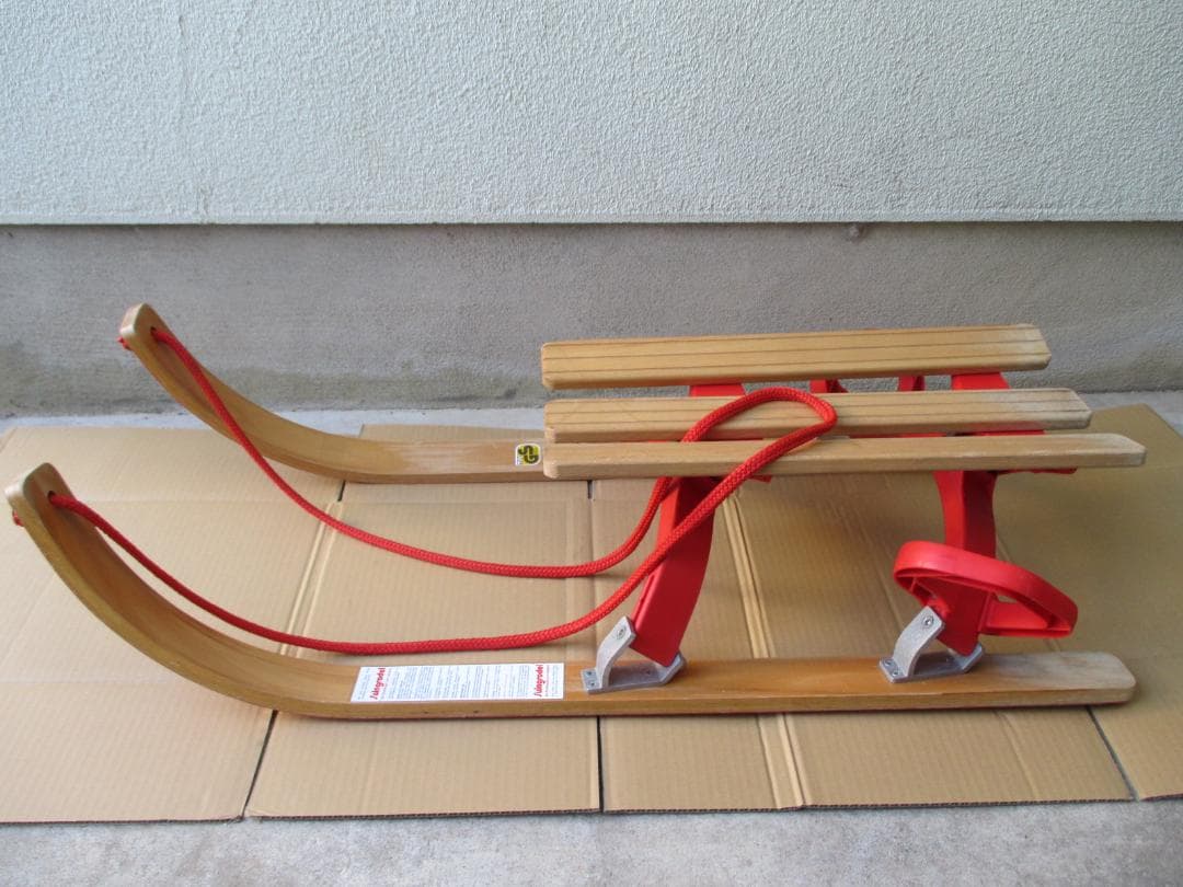貴重!!　70's　西ドイツ製　Swingrodel　木製ソリ　デッドストック