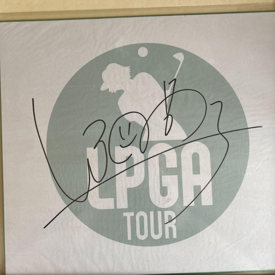 LPGAツアー 渋野日向子サイン入り色紙