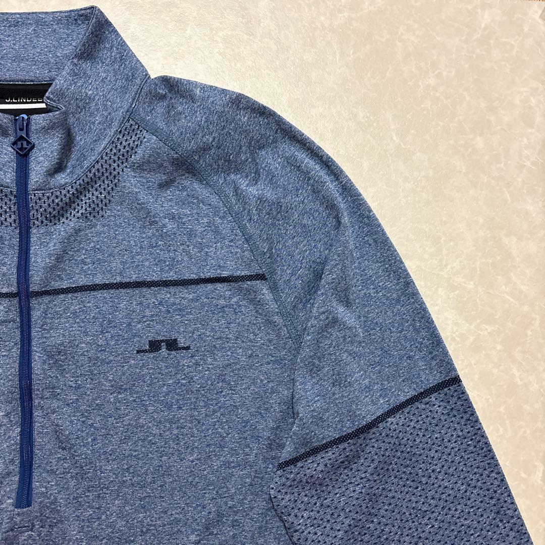 J.リンドバーグ★吸水★速乾★ストレッチ★ハーフジップシャツ【メンズ サイズL】