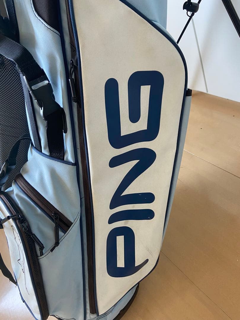 PING キャディバッグ スタンド付き ライトブルー