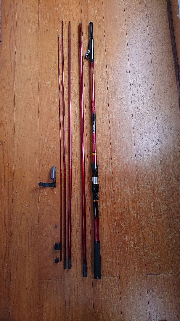 ダイワ磯竿 インターライン 大島 2号53HR 赤 ケース付き