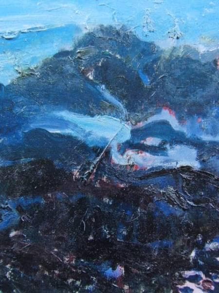 棟方志功、【八甲田山】、希少・大判豪華画集画、新品高級額・額装付