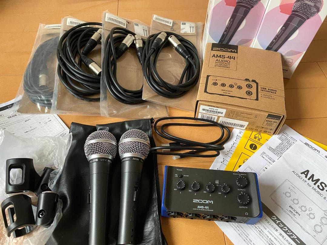【美品・動作良好】ZOOMAMS-44オーディオインターフェイス配信録音用セット