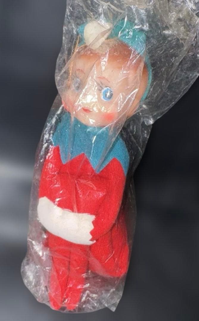 1960年代ヴィンテージクリスマスエルフ人形ニーハガーエルフで約20cm日本製