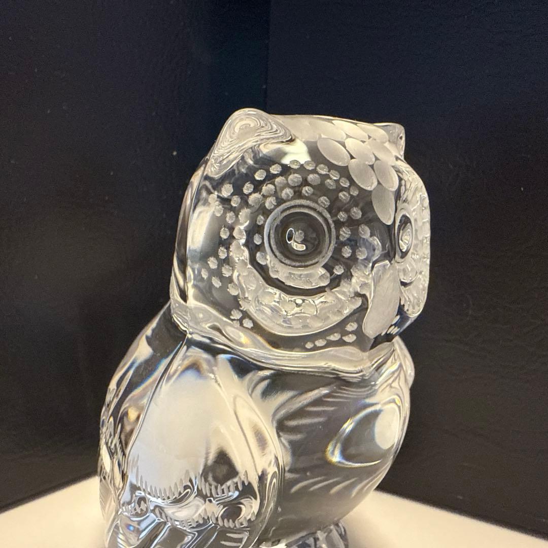 MEISSENER BLEIKRISTALL マイセンクリスタル フクロウ