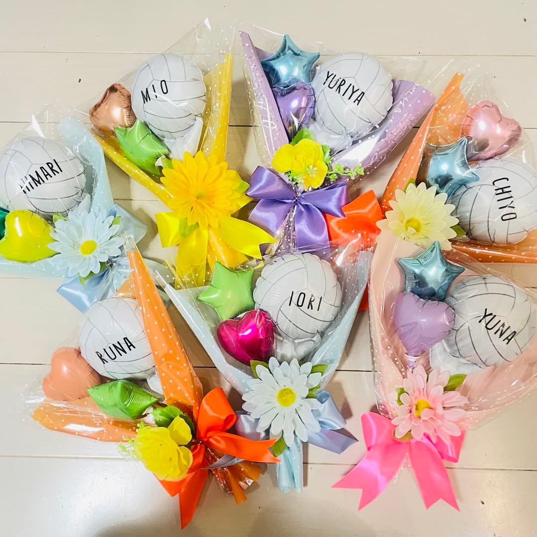 卒業　卒団　卒園式　お祝い　バルーンブーケ