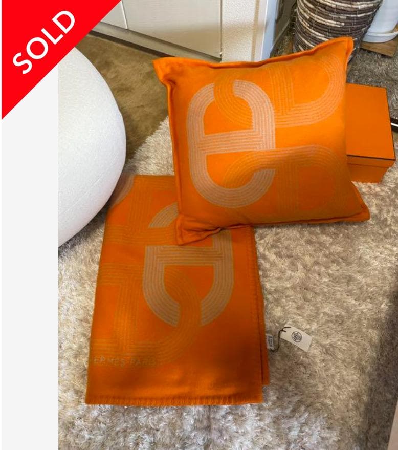 HERMES　クッション　ブランケット2点セット　エルメス　毛布