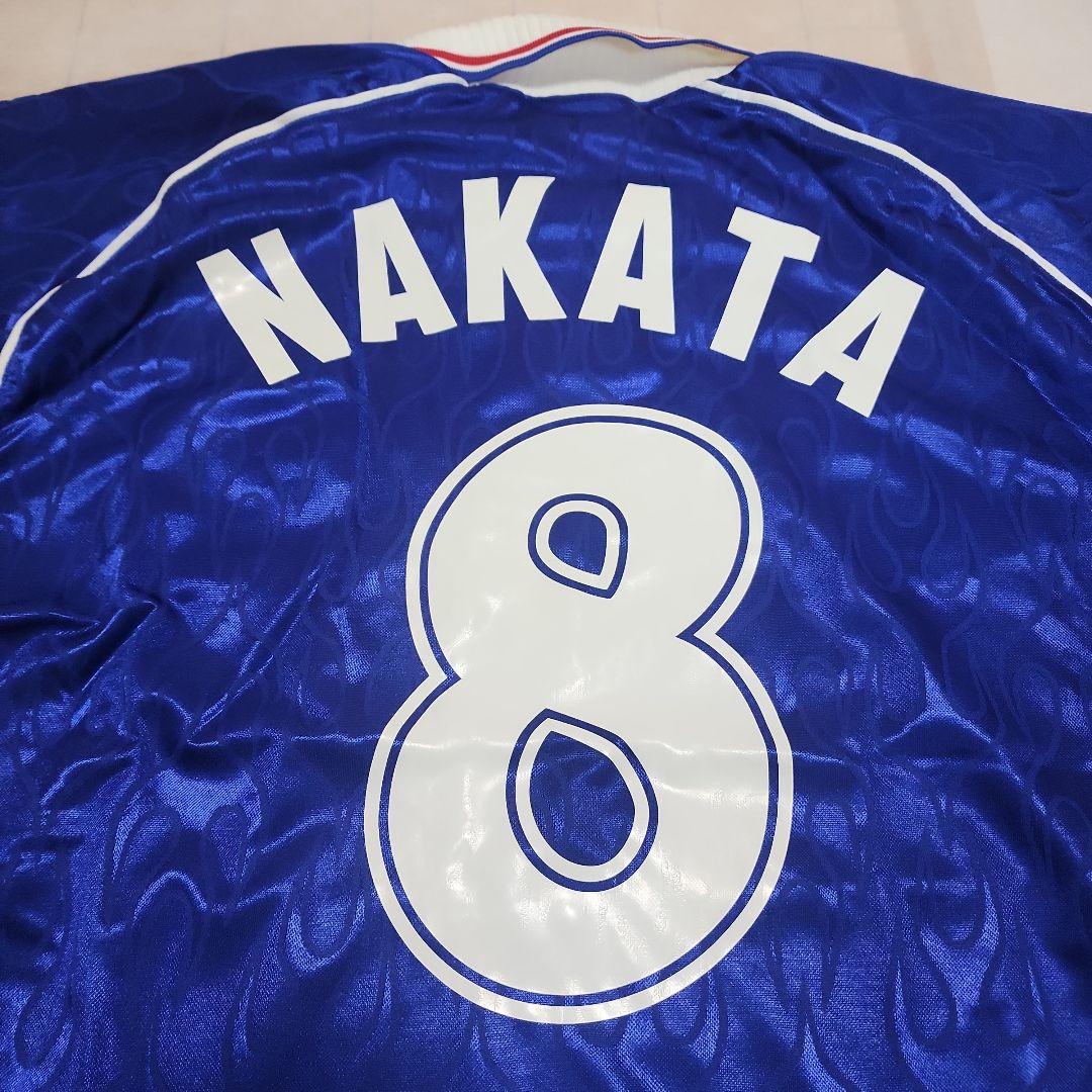 n*8様 98W杯 日本代表 炎 長袖ユニフォーム 中田英寿 #8 新品未使用タ