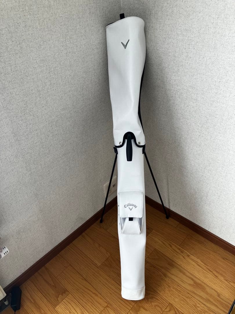 【美品】キャロウェイ スタンドクラブケース 22 JM ホワイト 3〜4本用