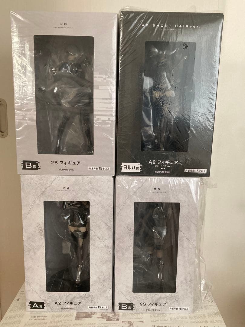 ニーアオートマタ　 2B A2 9S ヨルハ 放送記念くじ フィギュア4体セット