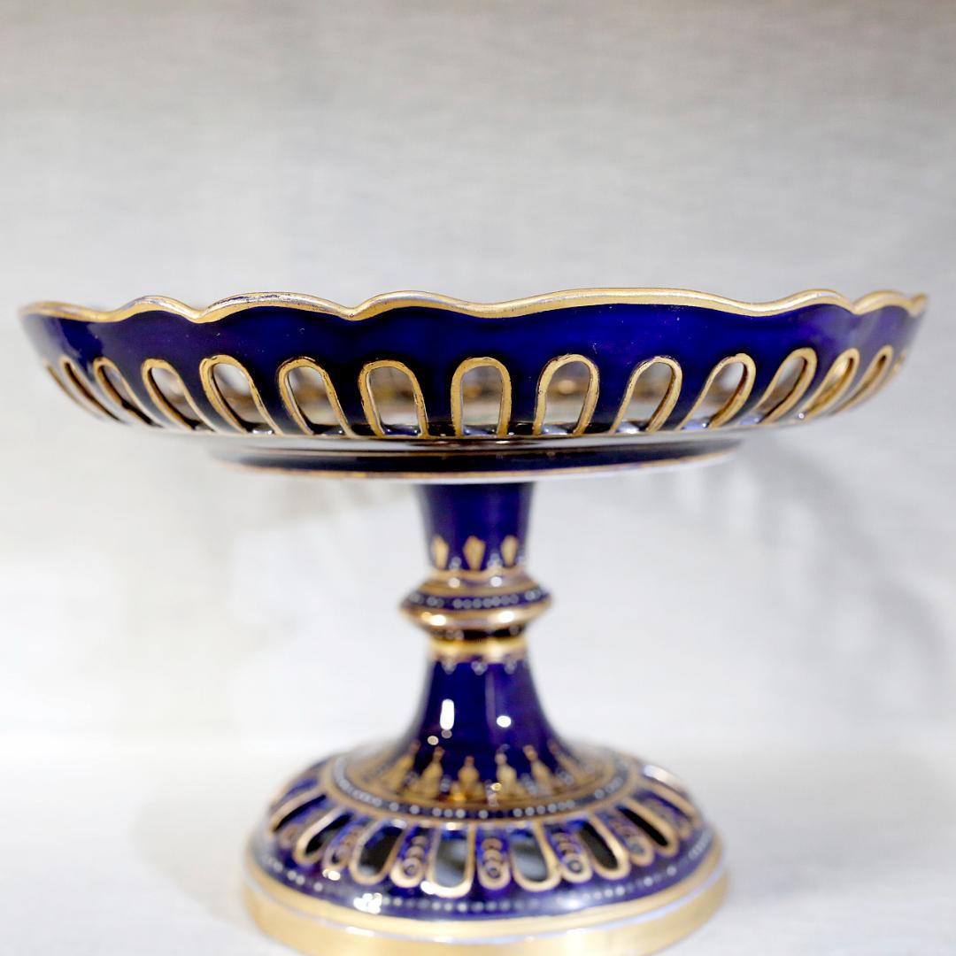 【送料込み】ヴィエナスタイル 金彩レリーフ神話文 天使 コンポート