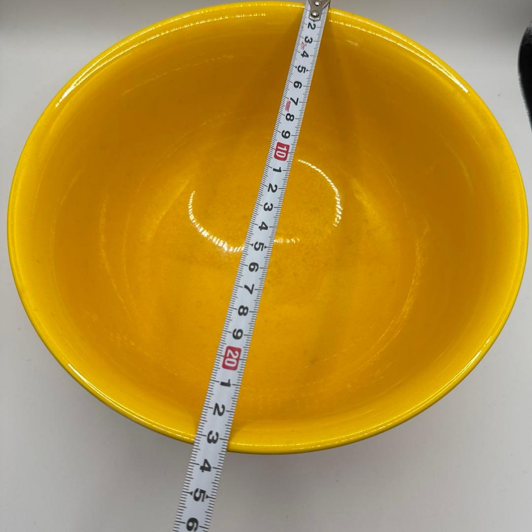 中村翠嵐作の黄交趾龍田川菓子鉢