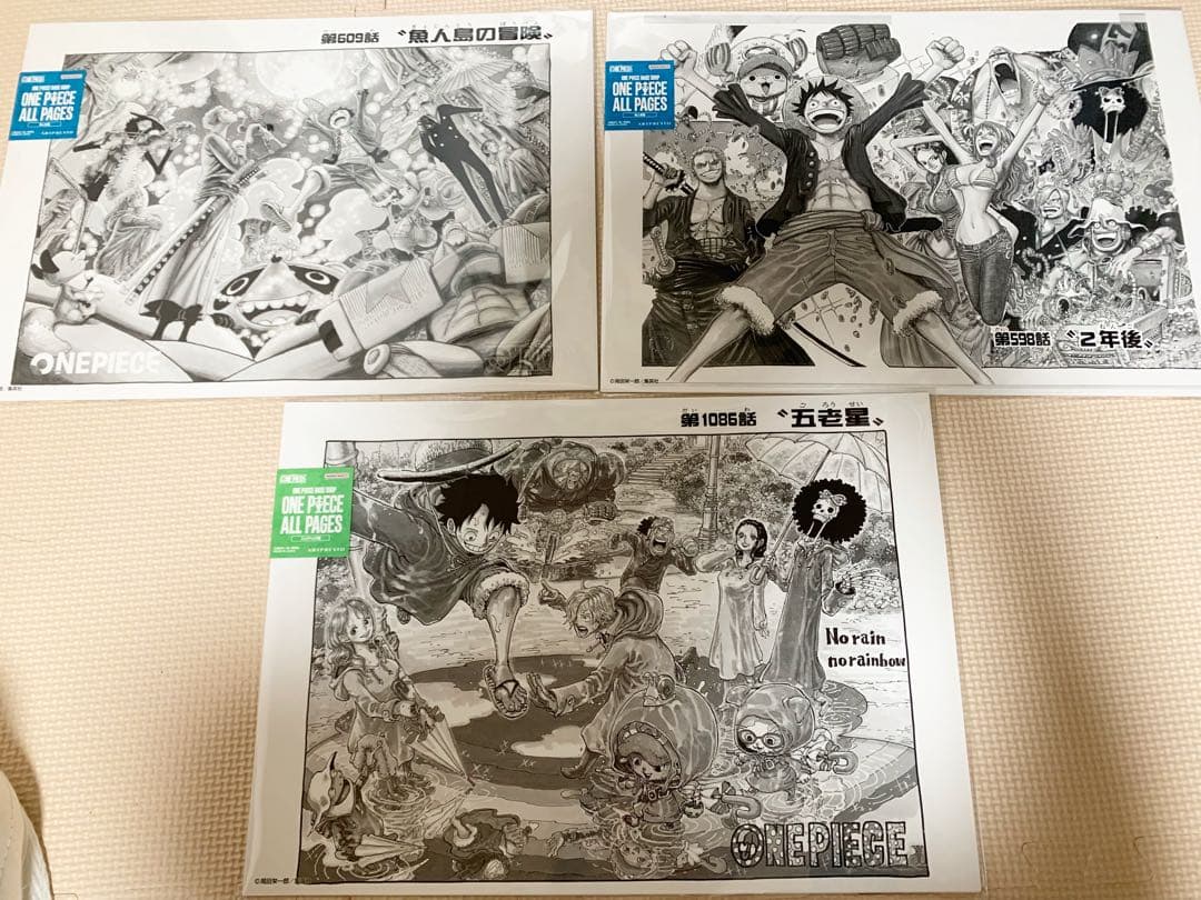 ONE PIECE BASE SHOP 限定 ALL PAGES 3枚　セット