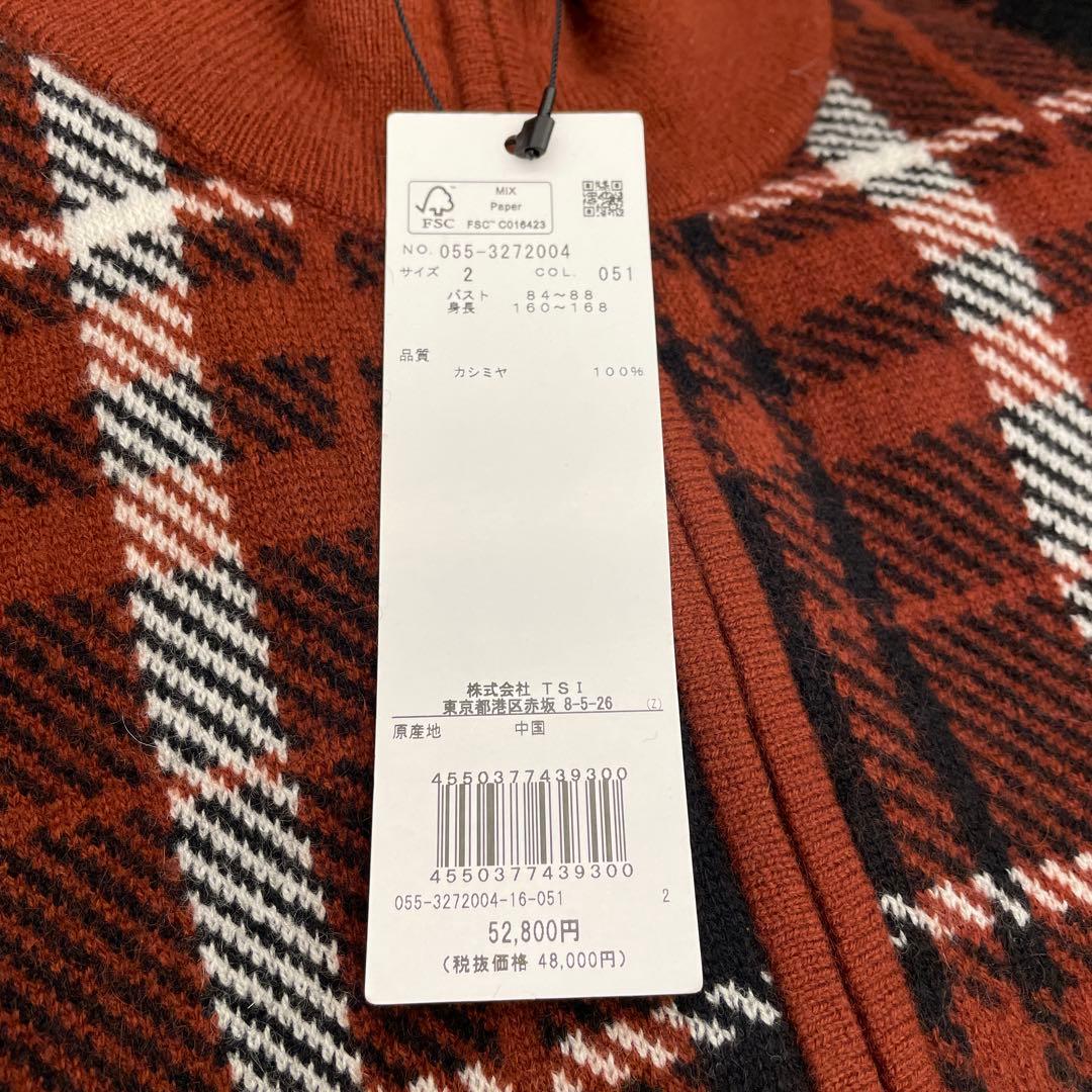 PEARLY GATES チェック柄 カシミヤ