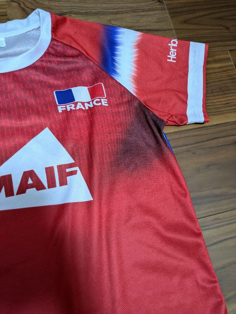★フランス代表　バレーボール　ユニフォーム　ゲームシャツ　ウェア　ジャージ　赤