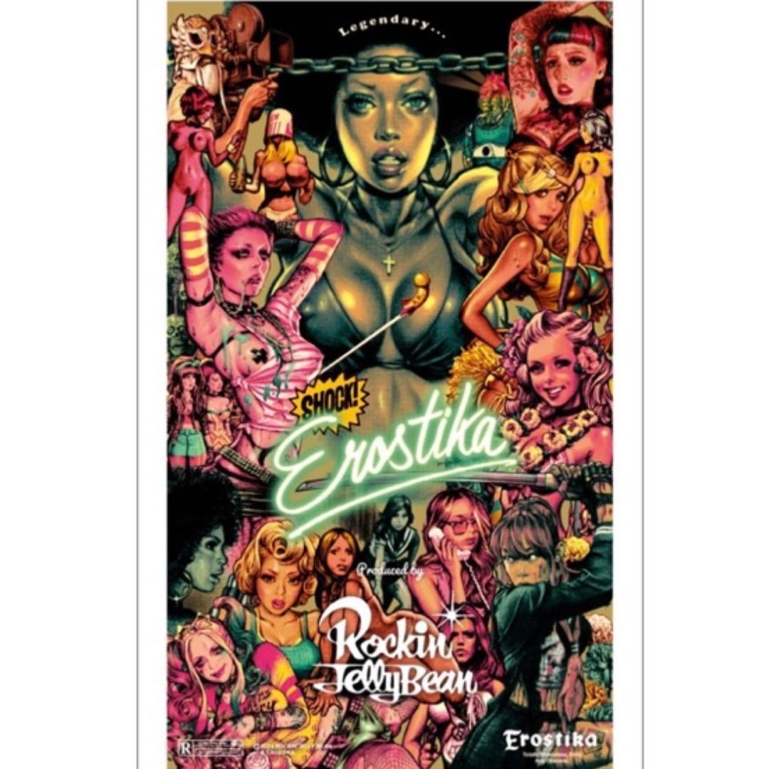 新品 ロッキンジェリービーンEROSTIKA20周年ポスター ナンバリング入り