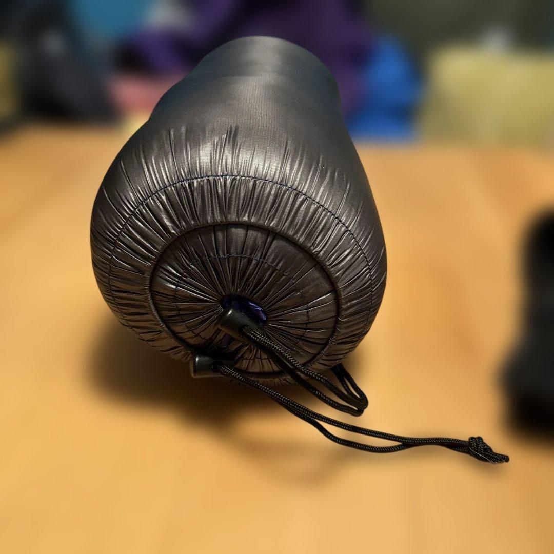 NANGA ナイロン寝袋 黒/紫 UDD BAG 380DX ロング