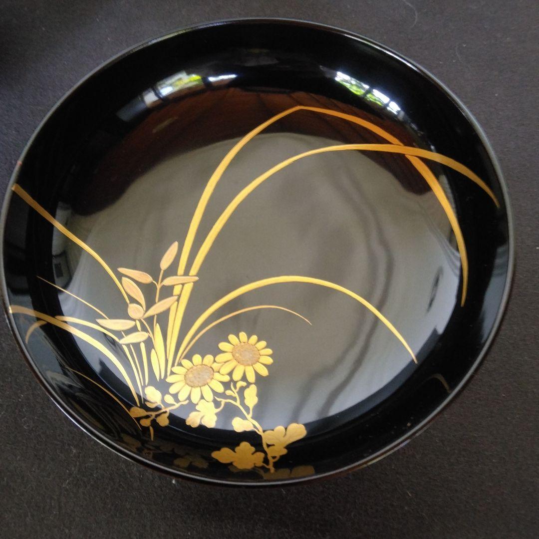 お椀　蒔絵椀　本漆塗り