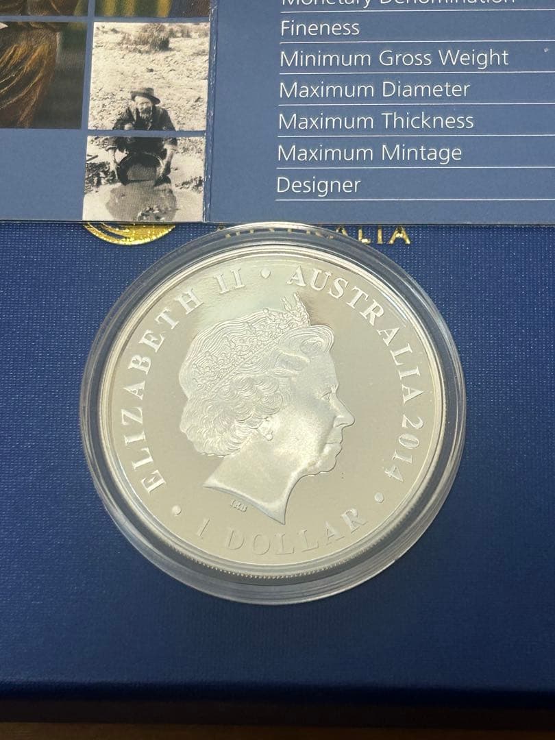 オーストラリア ランドダウンアンダー ゴールドラッシュ 1オンス銀貨