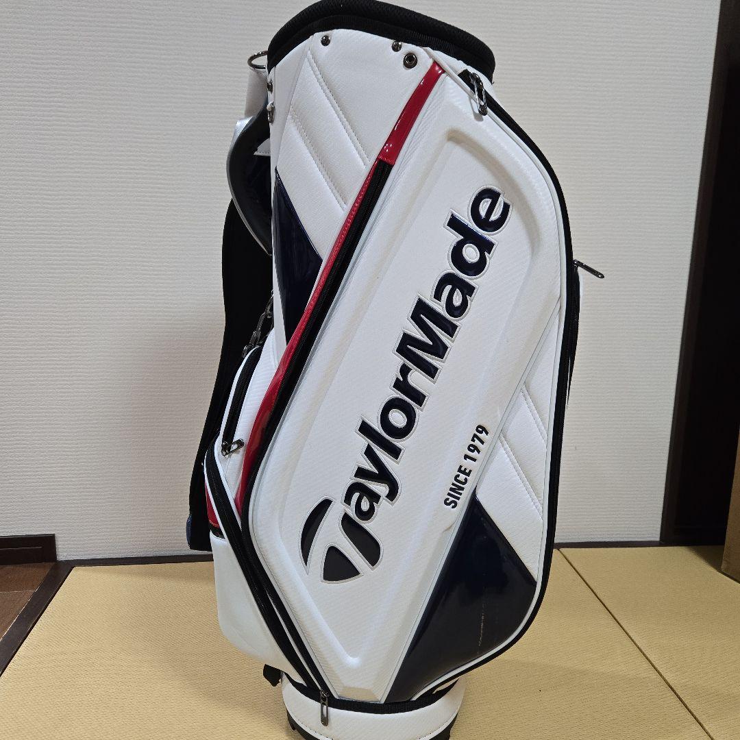 TaylorMade ゴルフキャディバッグ ホワイト/ネイビー/レッド　美品