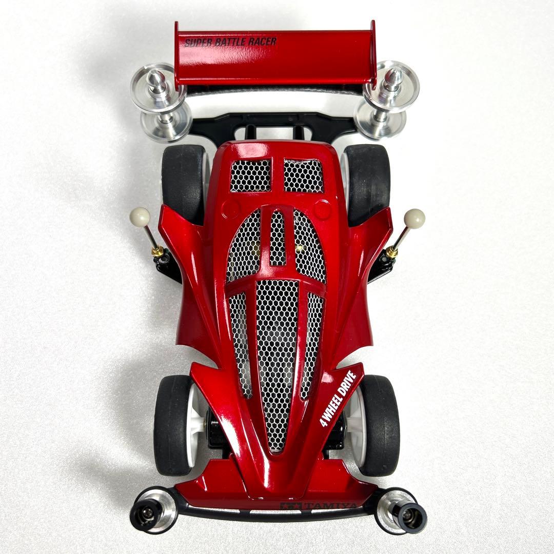 ミニ四駆　ビッグバンゴースト　タミヤ　肉抜　塗装　キャンディ　改造　スーパー1