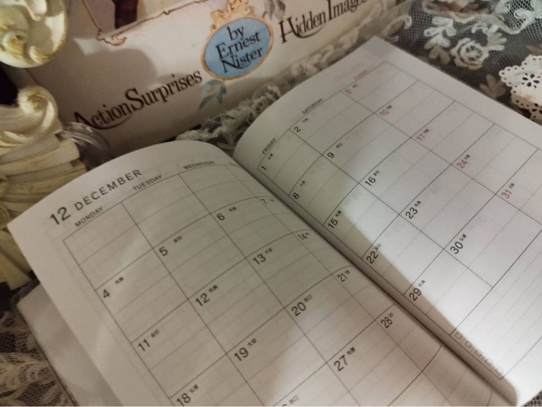 2024年度　コラージュスケジュール手帳　A 6サイズ♫