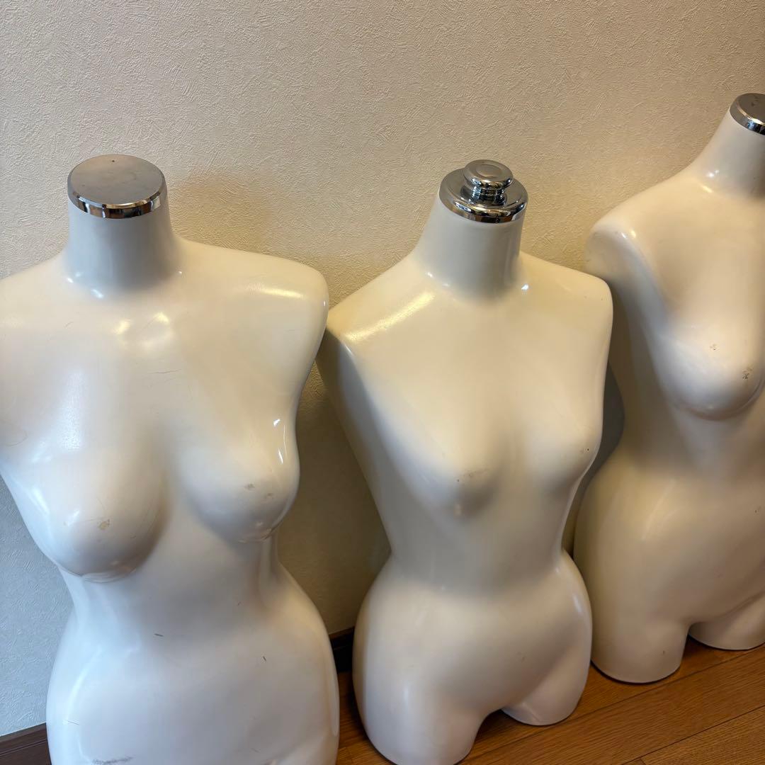 激安 ReBody ABS マネキンボディトルソー 3体セット 業務用 店舗什器