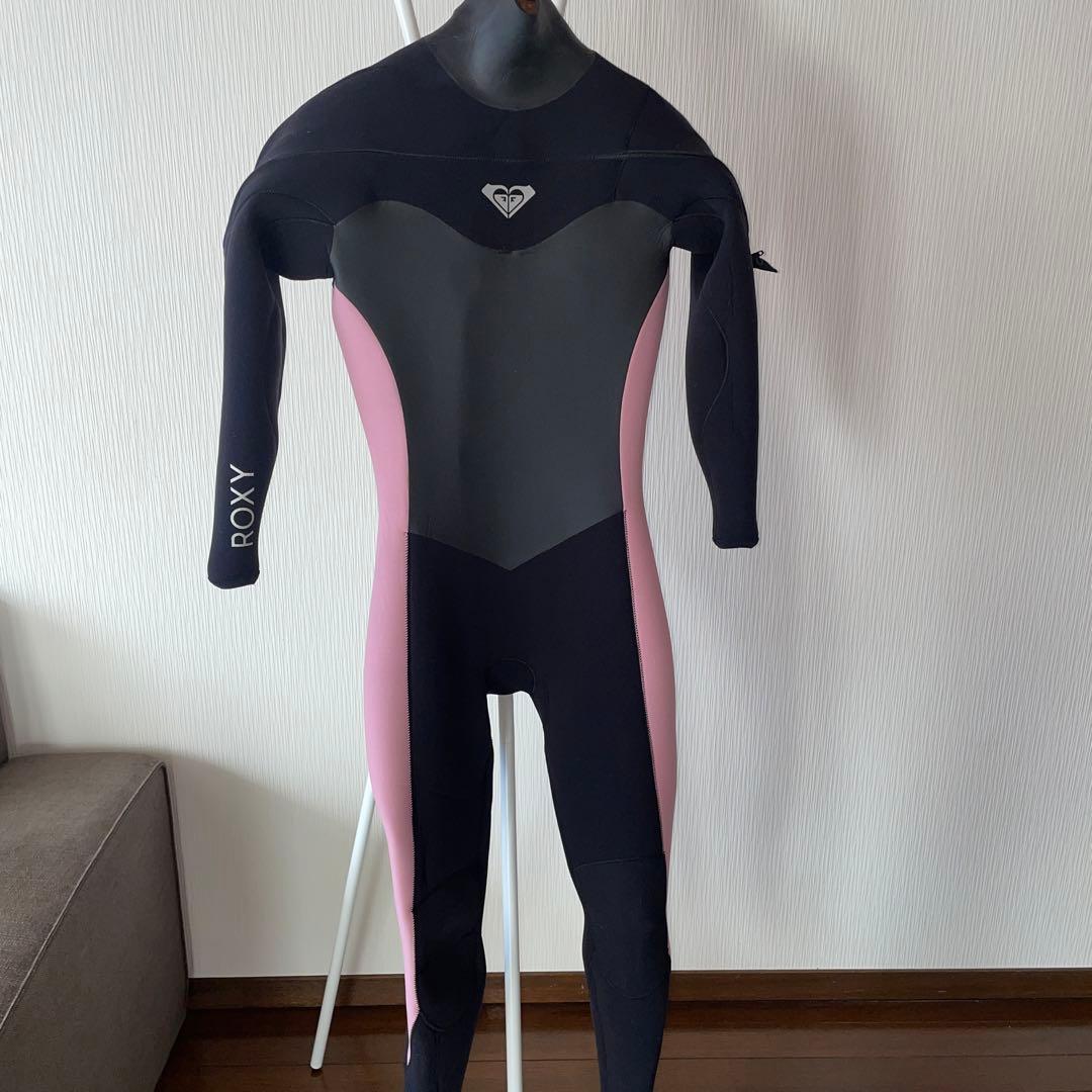 ROXY ウェットスーツ 黒 ピンク グレー