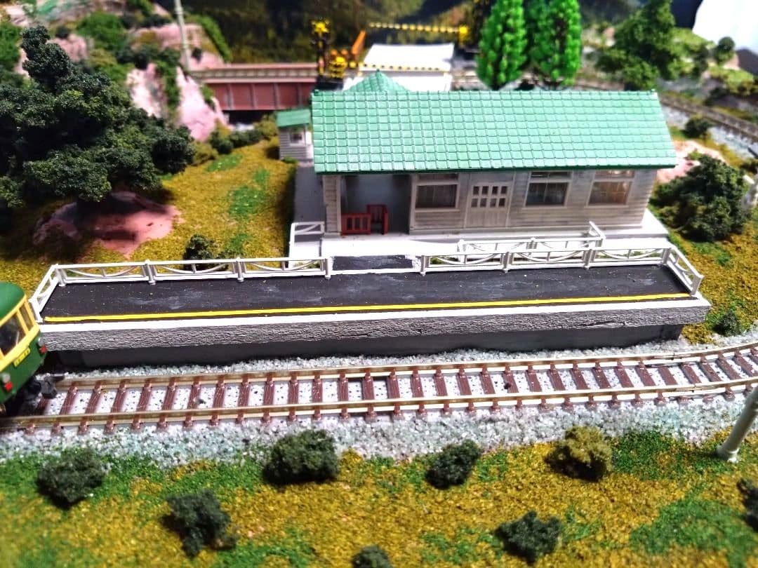 Nゲージ鉄道模型 ジオラマ 透明ケース付き　A3サイズ