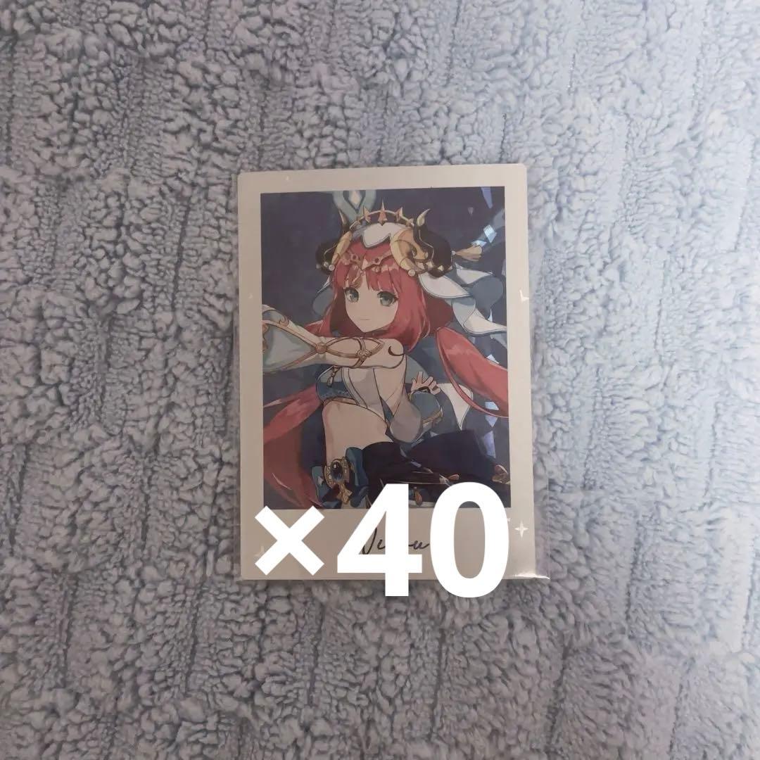 原神 fes チェキ カード ニィロウ 40枚