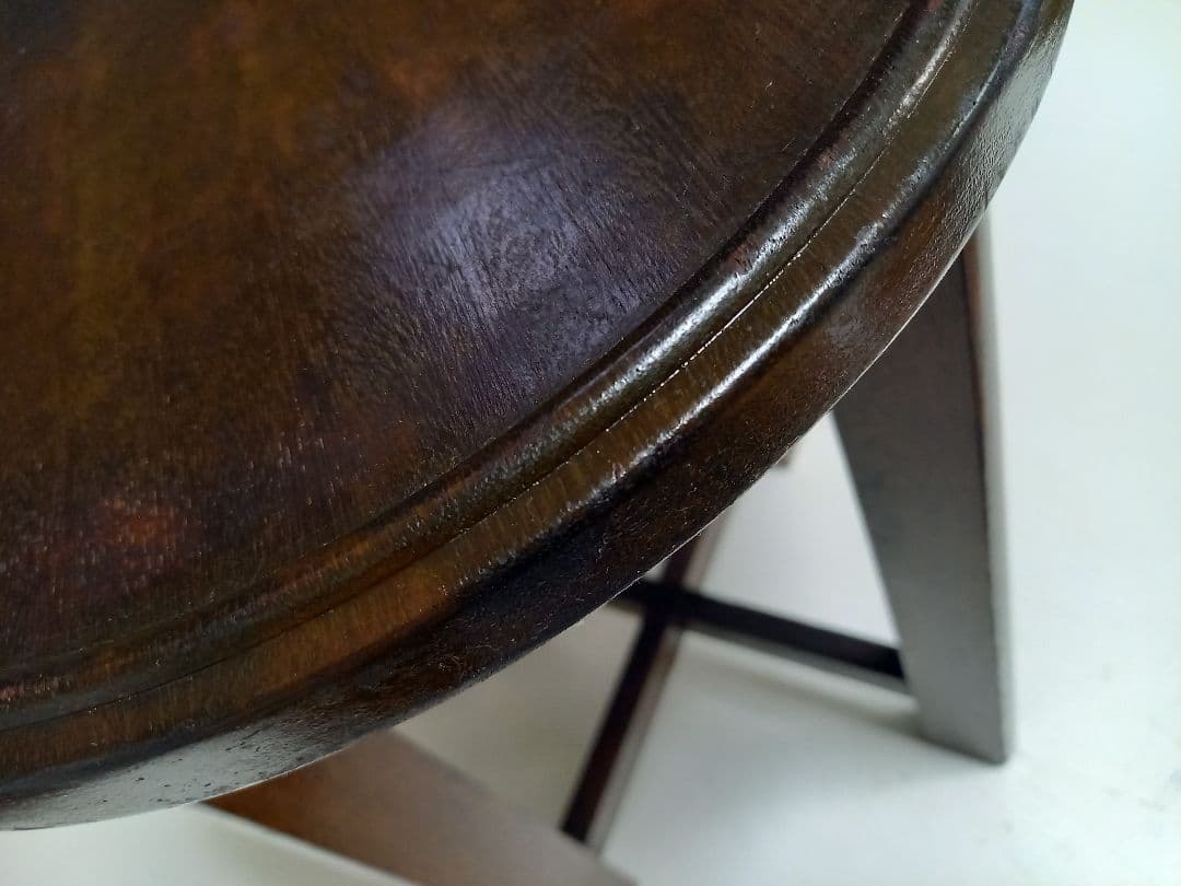 希少　1960's　スピンドル　ウッド　ブランチ　サイドテーブル　スツール