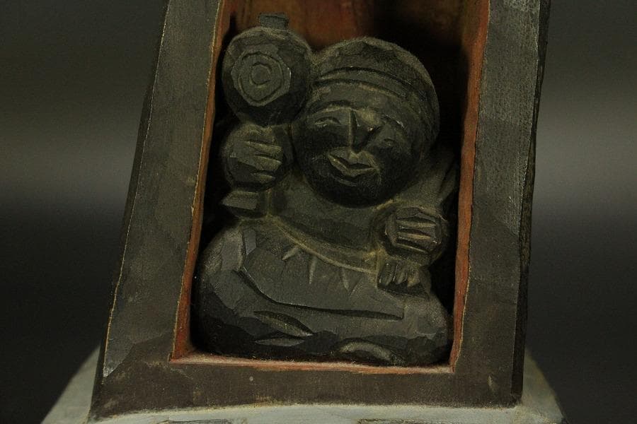 但馬彫刻 松田一 作 大黒天座像(ZE520)