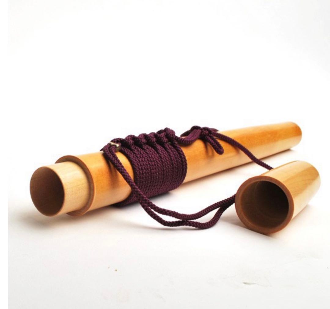 高麗笛筒 桜材(白木)