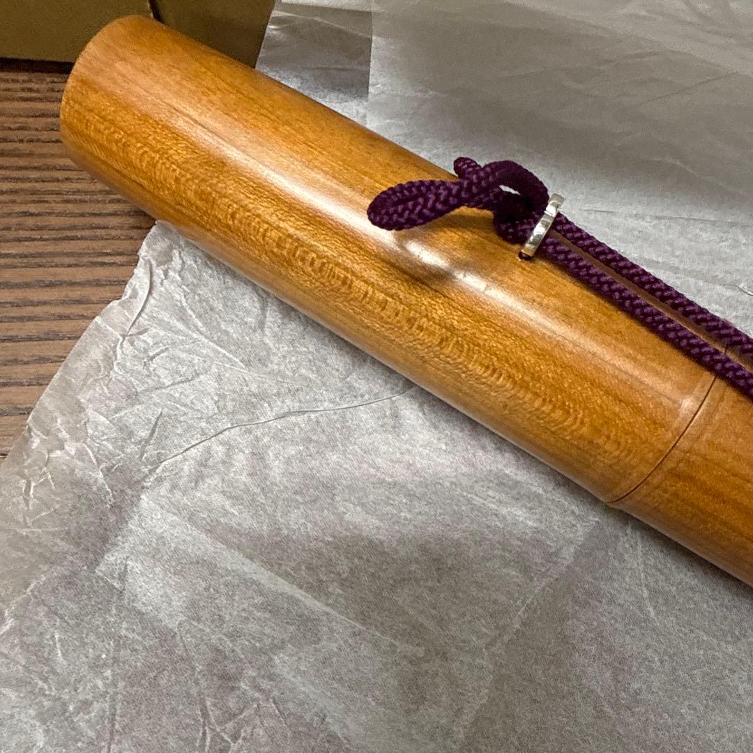 高麗笛筒 桜材(白木)