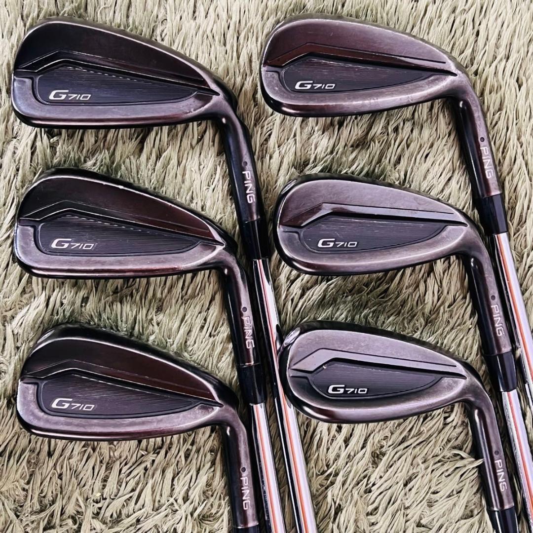 ピン G710 アイアン6本セット メンズゴルフ 初心者 入門 大人気モデル 黒